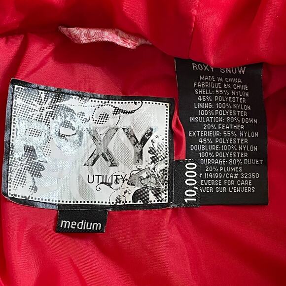 ROXY Utility 10,000 Hooded Snow Boarding Jacket Size Medium - Picture 2 of 10